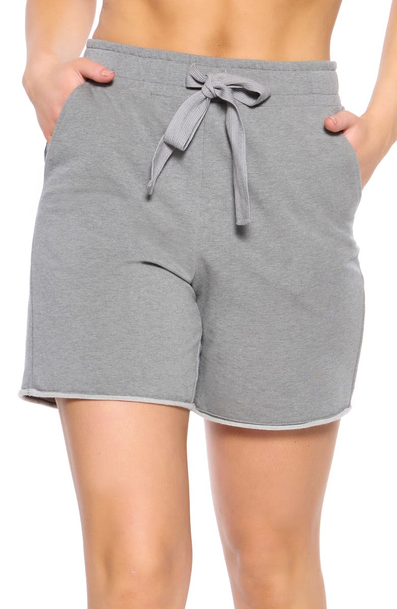 Felina Stretch Organic Cotton Lounge Shorts, Alternate, color, 