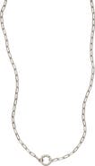 MADE BY MARY Jude Charm Necklace with CZ Link Lock