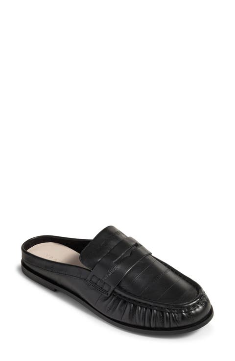 Camden Leather Loafer Mule
