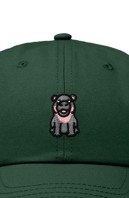 DALIX DALIX HIPPO EMBROIDERED ADJUSTABLE HAT