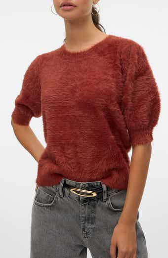 VERO MODA Alina Fuzzy Elbow Sleeve Sweater