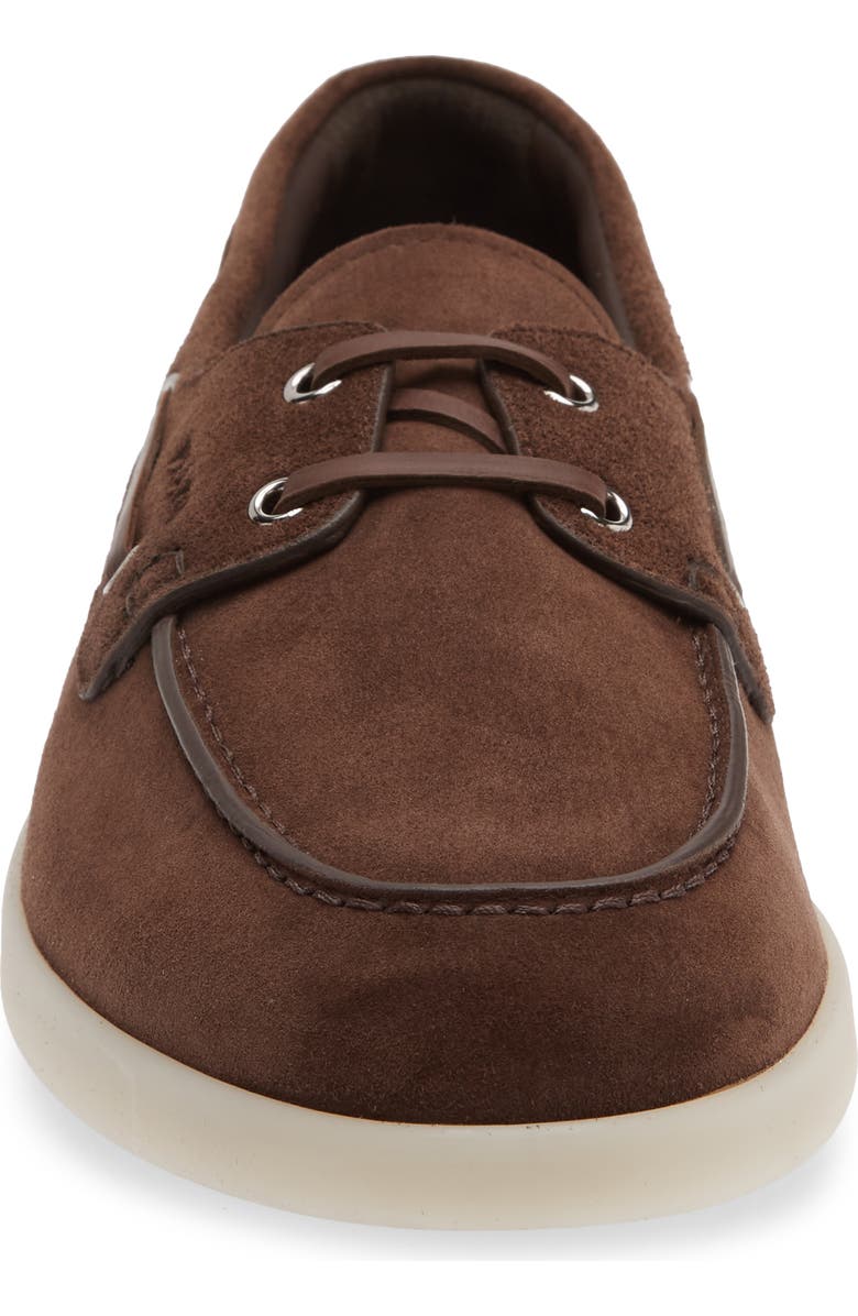 Prada St. Tropez Boat Shoe, Alternate, color, Moro