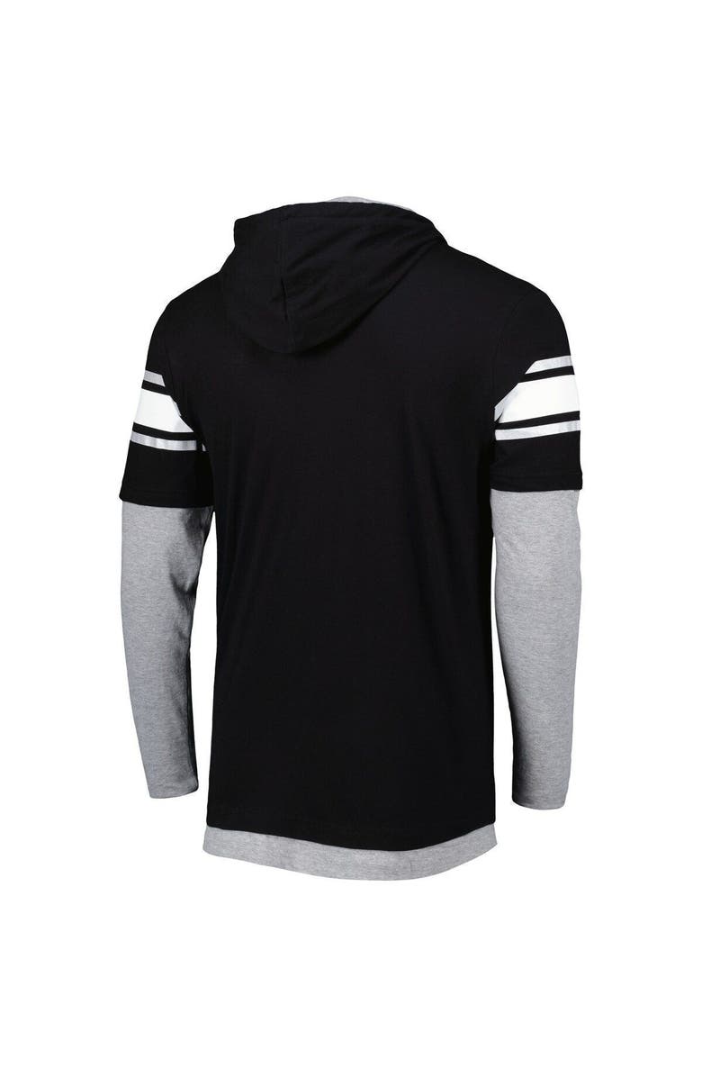 New Era Men's New Era Black Las Vegas Raiders Long Sleeve Hoodie T-Shirt, Alternate, color, 