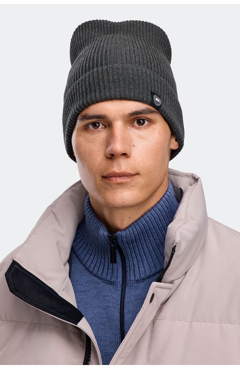 Canada Goose Cotton Rib Beanie, Main, color,