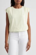 Wit & Wisdom Pleated Cap Sleeve T-Shirt