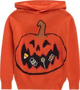 Andy & Evan Kids' Embroidered Cotton Hooded Sweater