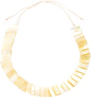 LIKHA Playa Square Tiles Mother-Of-Pearl Necklace