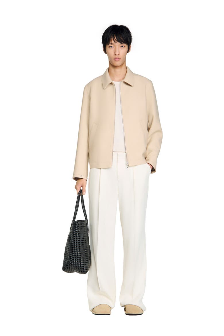 Zip-up jacket, Alternate, color, Beige