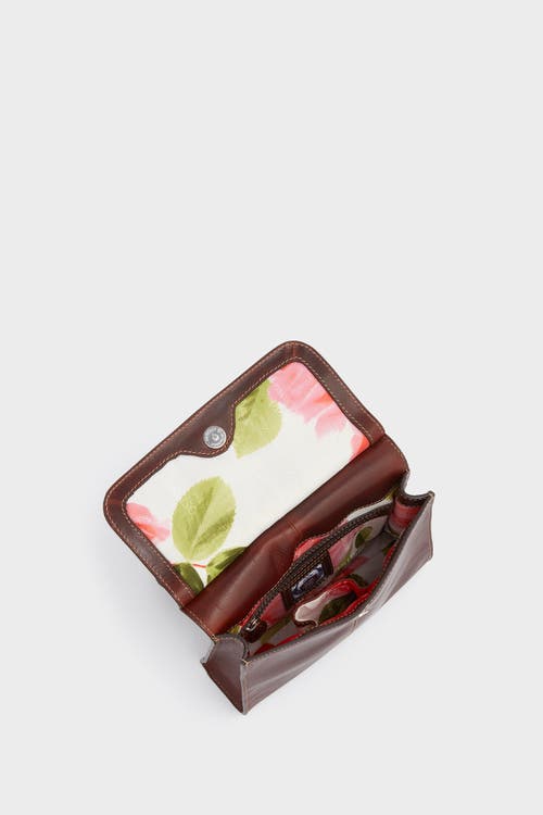 Osprey London The Narissa Leather Crossbody Bag In Brown