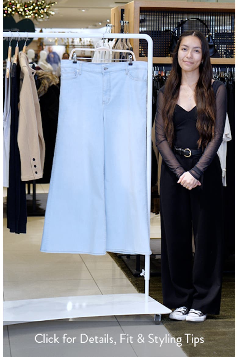 Le Palazzo High Waist Crop Wide Leg Jeans video