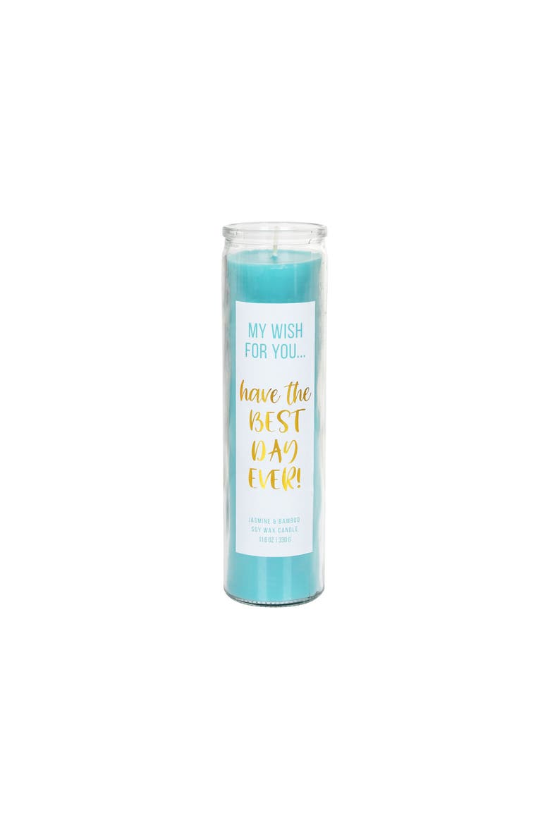 The Best Day Ever My Wish Candle Wax Blue 11.6 oz, Main, color, Blue