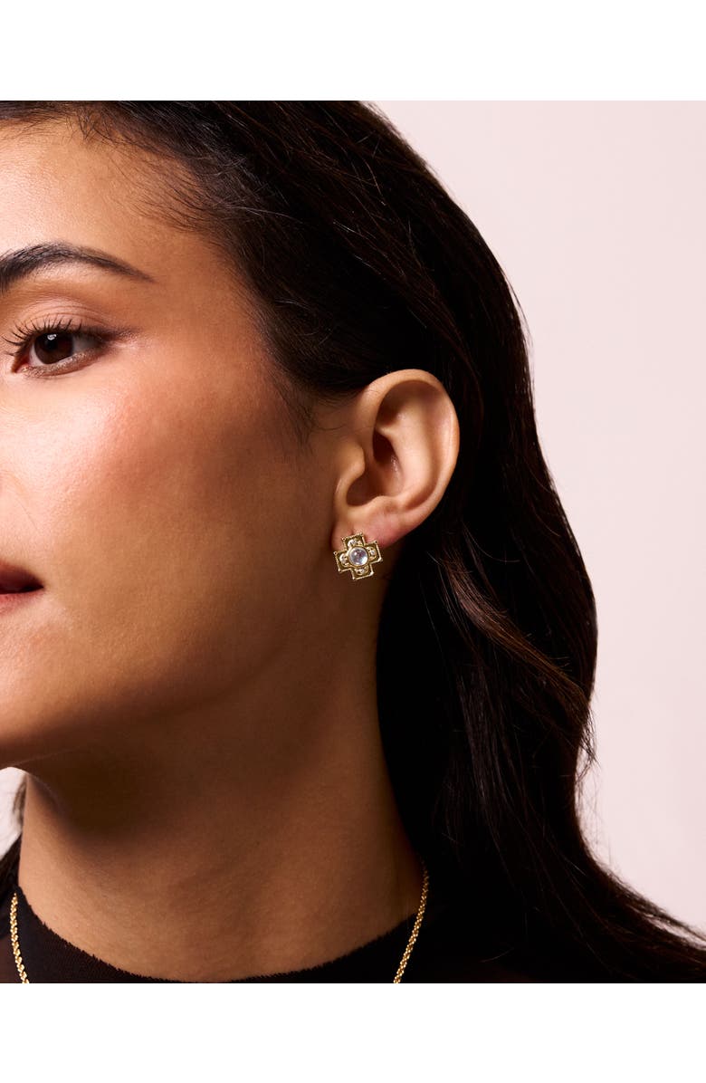 Electric Picks Chambers Vintage Cross Earrings, Alternate, color, 