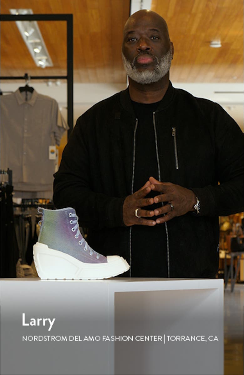 Chuck 70 De Luxe High Top Wedge Sneaker, sales video thumbnail