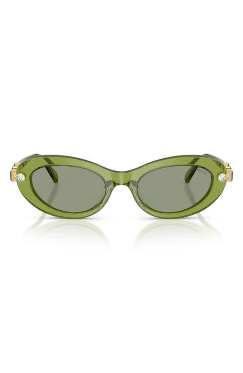 53mm Oval Sunglasses
