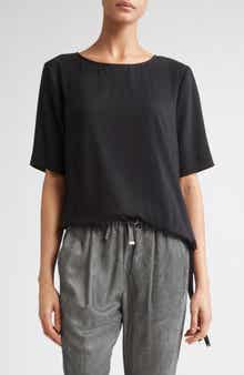Drawstring Hem T-Shirt