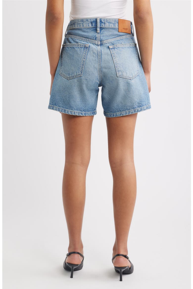 Harrisburg High Waist Denim Shorts, Alternate, color, LIGHT BLUE