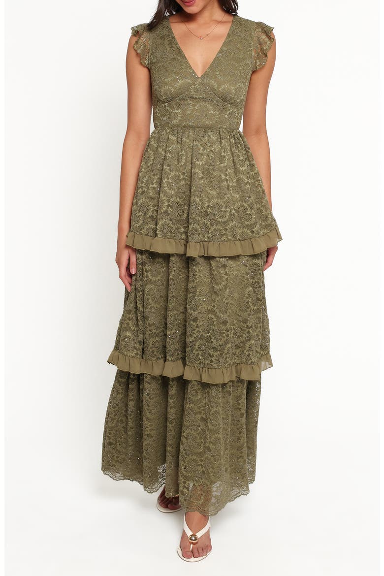 Cataleya Lace Maxi Dress, Main, color, OLIVE LACE