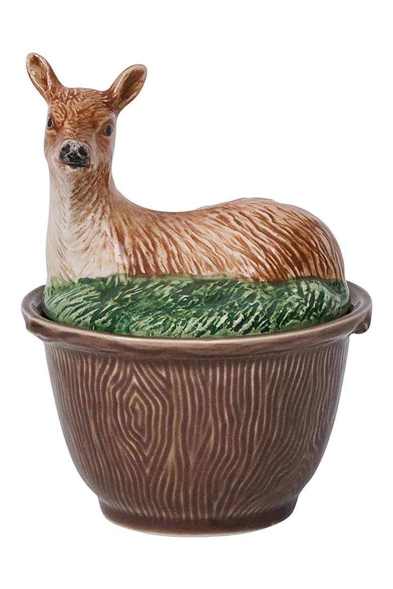 Forest Walk Deer Covered Bowl, Main, color, MULTI