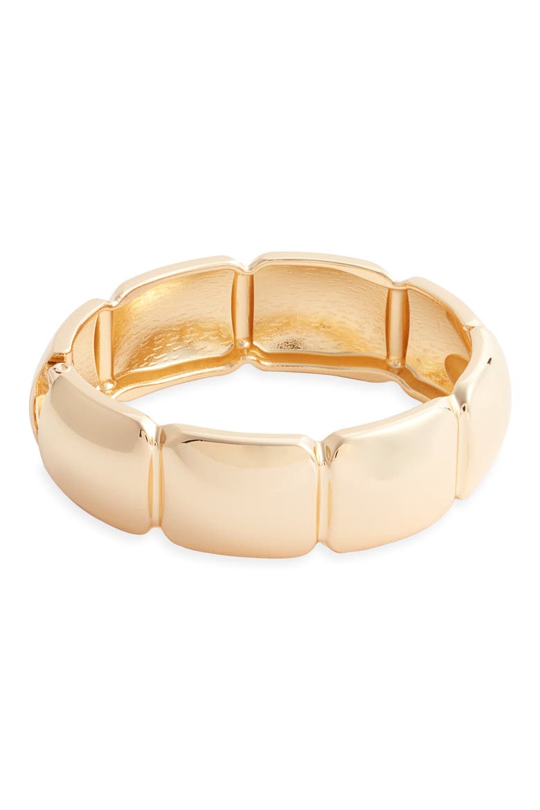 Square Hinged Bangle Bracelet, Main, color, GOLD