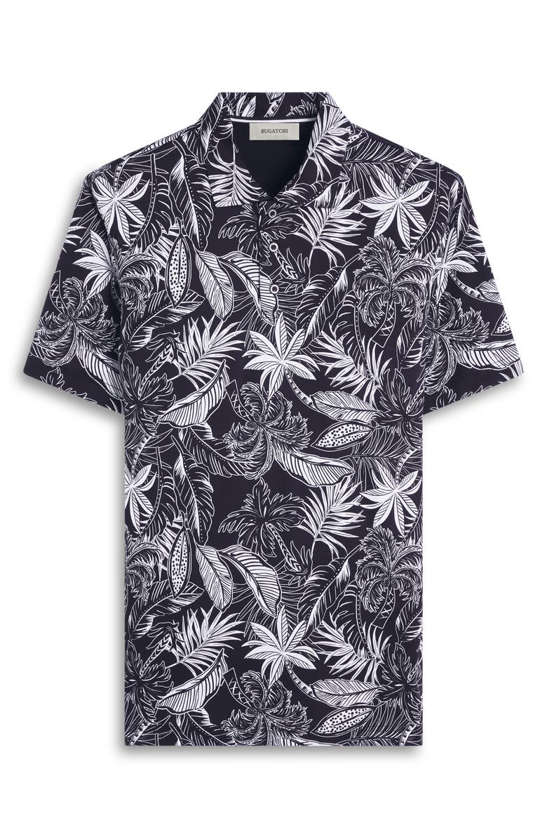 Bugatchi Hendrix Digital Leaf Print Pima Cotton Polo, Alternate, color,