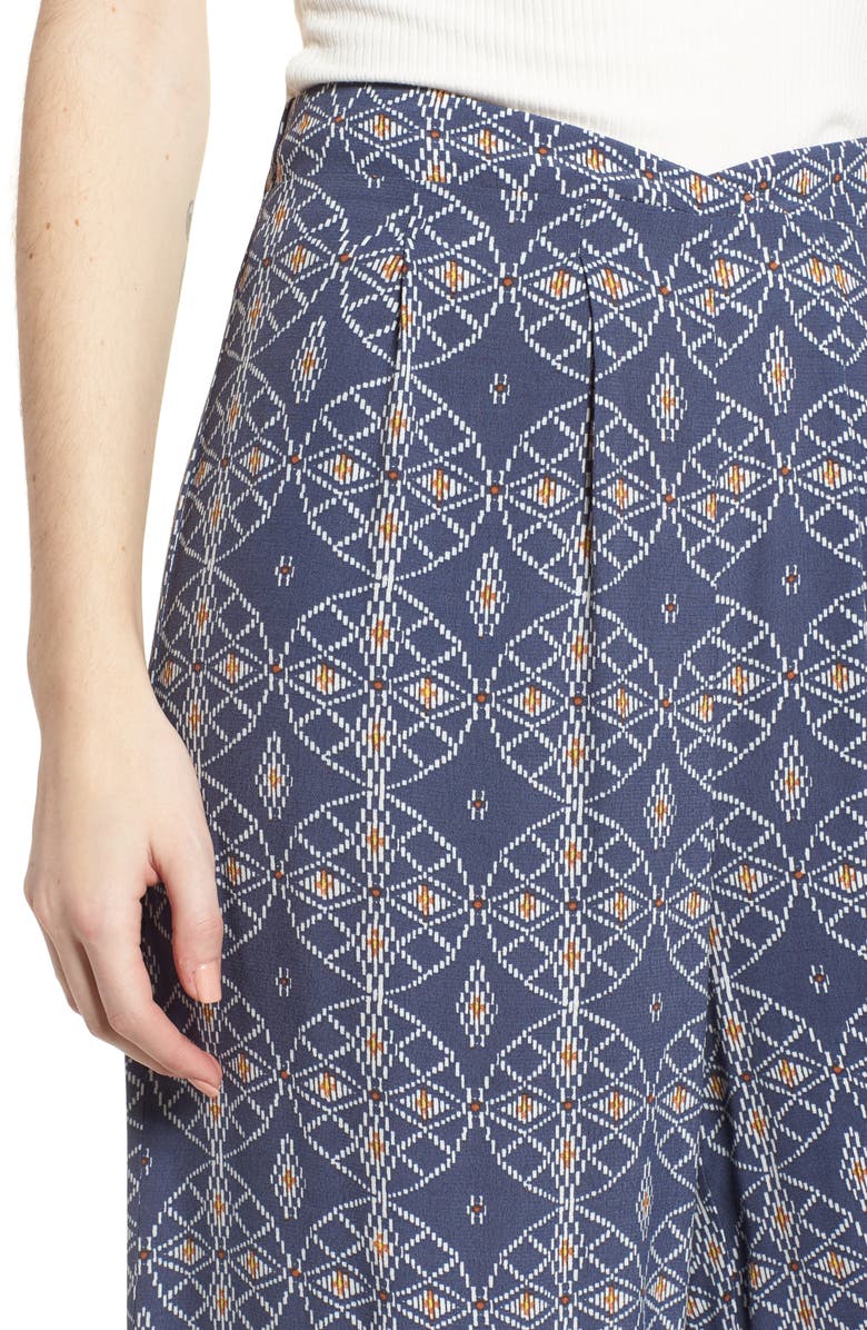 BP. Print Wide Leg Pants, Alternate, color, 