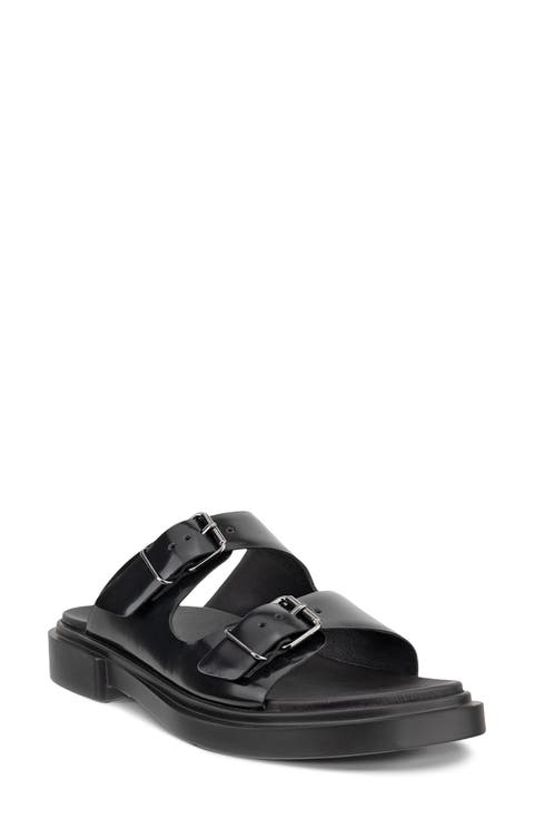 Metropole Seoul Leather Slide Sandal