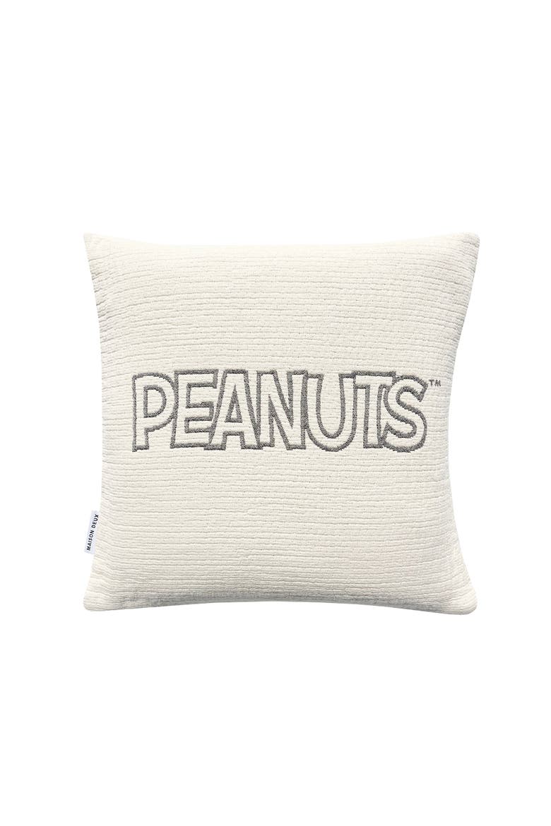 Peanuts Cushion Cover, Alternate, color, Black - White