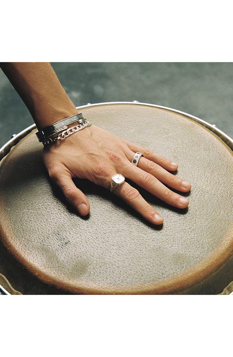 TWOJEYS Men's Cuban Chain Bracelet, Alternate, color, Silver