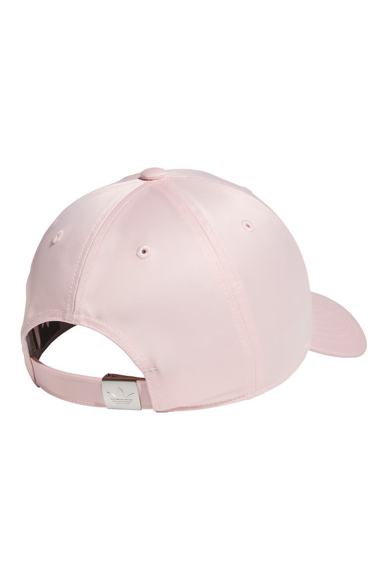 Shine Trefoil Baseball Cap, Alternate, color, SANDY PINK/ WHITE