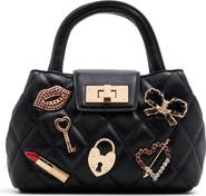 ALDO Firstkisssx Diamond Quilted Faux Leather Satchel