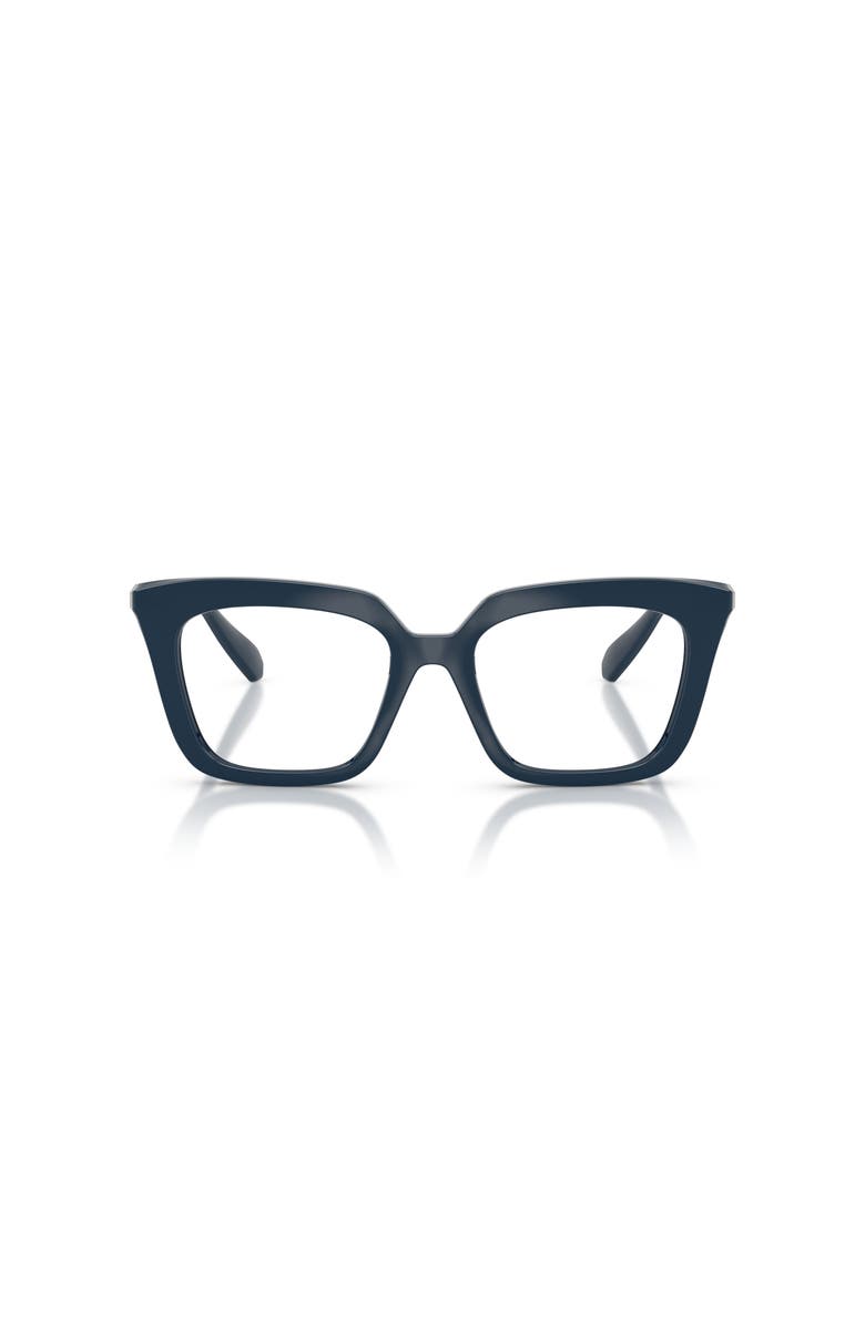 Swarovski 51mm Square optical glasses, Alternate, color, Blue