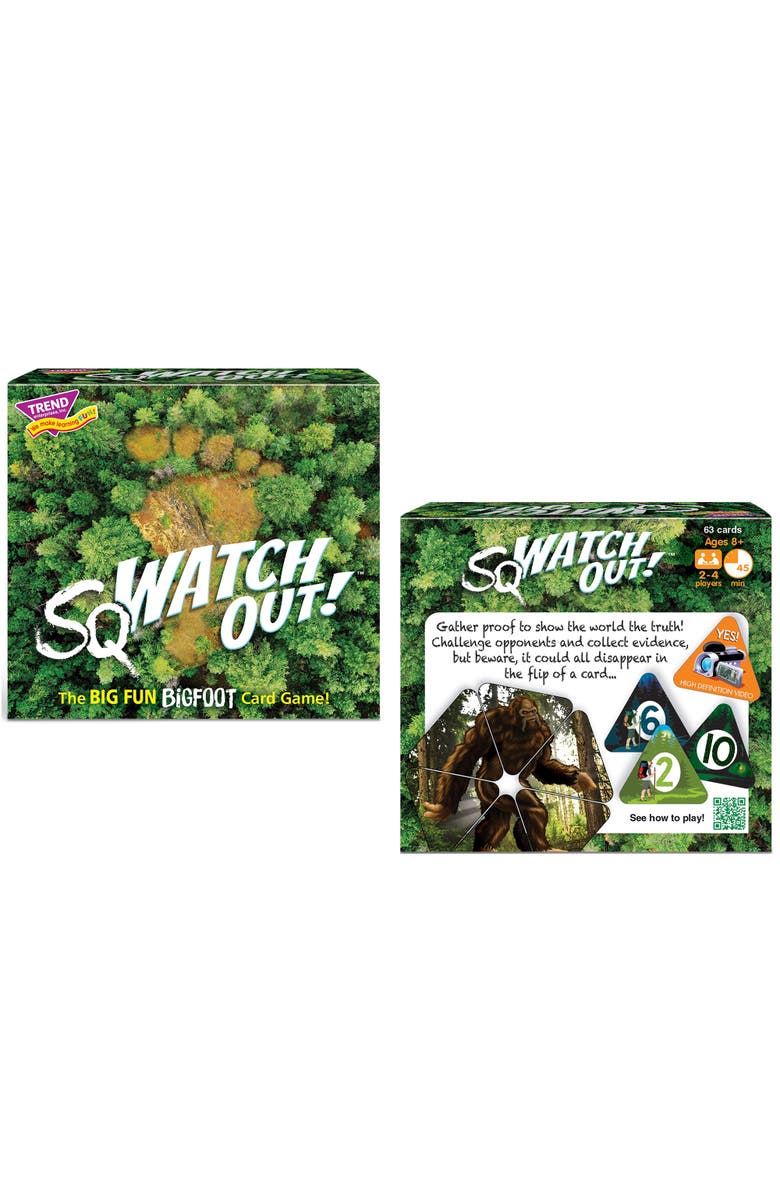 TREND Enterprises Sqwatch Out! Three Corner Card Game, Alternate, color, Multicolored