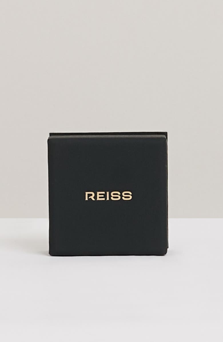 Reiss Sophie Sculptural Hoop Earrings, Alternate, color, Gold Tone