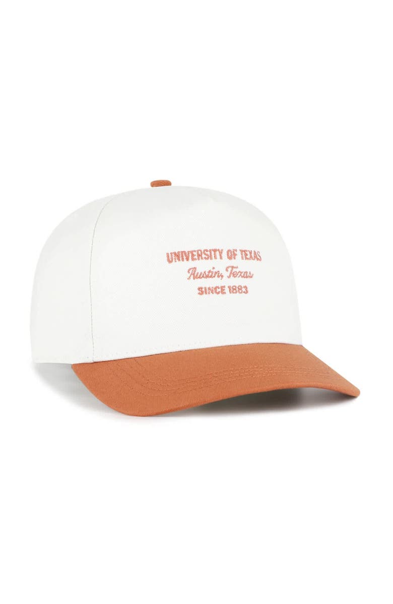 '47 Men's '47 White Texas Longhorns Contemporary Basics Two-Tone Hitch Adjustable Hat, Alternate, color, White
