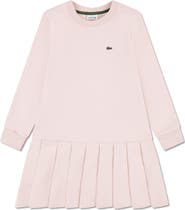 Lacoste Kids' Long Sleeve French Terry Dress