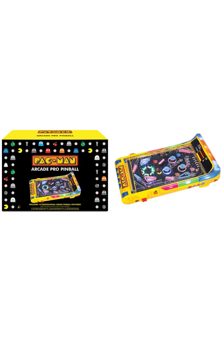 Ambassador Games Pacman Arcade Pro Pinball Light & Sound Tabletop Game, Alternate, color, Multicolored