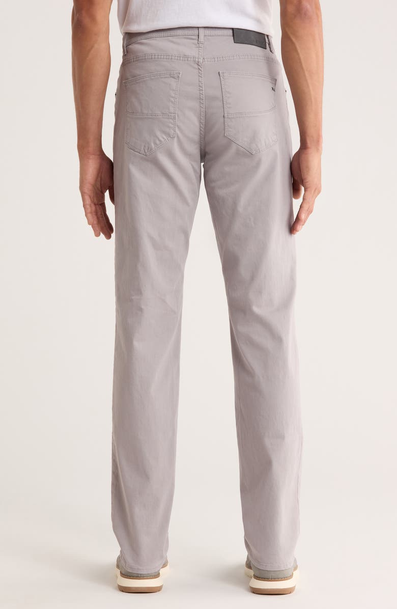 Brax Cadiz Marathon Cotton Stretch Twill Straight Leg Pants, Alternate, color, Silver