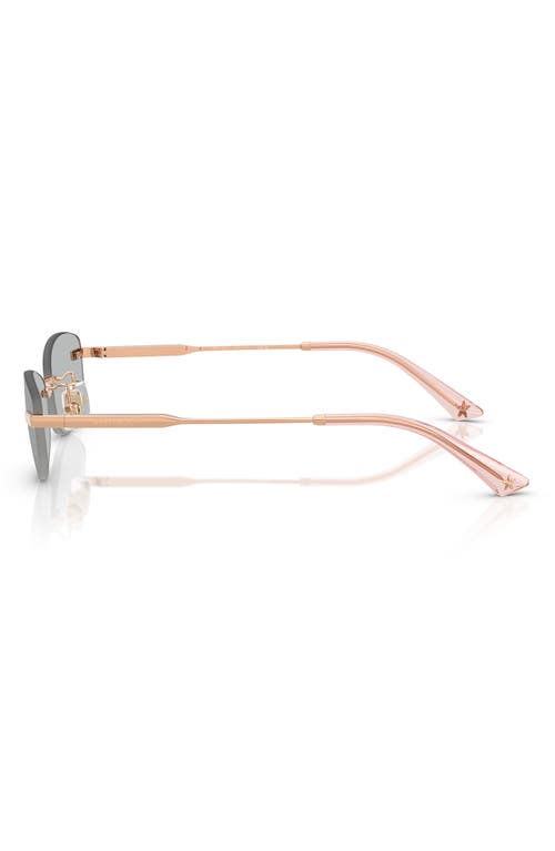 Jimmy Choo Eyewear Frameless Sunglasses In Rose Gold