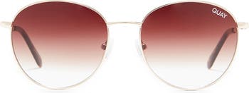 QUAY Australia 50mm Loop Me In Round Sunglasses | Nordstromrack display picture 2
