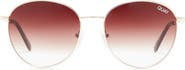 QUAY Australia 50mm Loop Me In Round Sunglasses