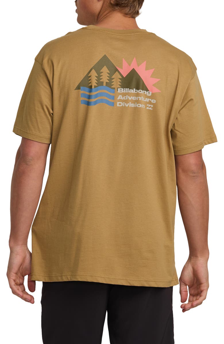 Billabong Ridgeline Adventure Division Organic Cotton Graphic T-Shirt, Alternate, color,
