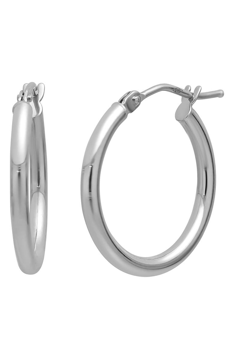 Bony Levy 14K Gold Hoop Earrings, Main, color, 14K White Gold
