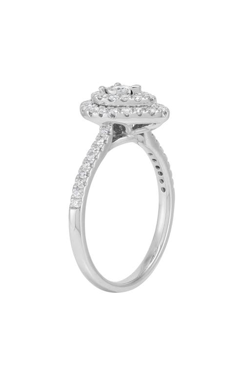 Frankie & Zoe Diamond Halo Ring In Gold
