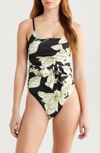 HUTCH HUTCH ZENNA TIE WAIST ONE-PIECE SWIMSUIT