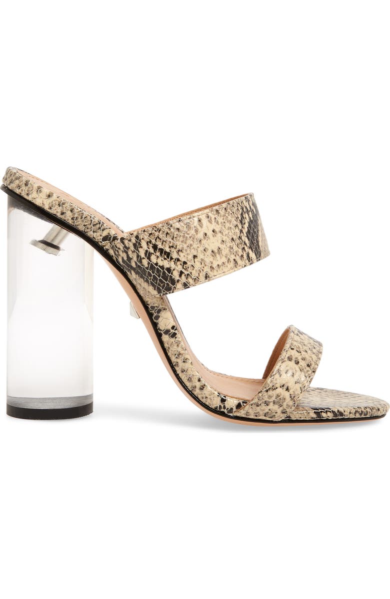 Schutz Veridiana Transparent Column Heel Slide Sandal, Alternate, color,