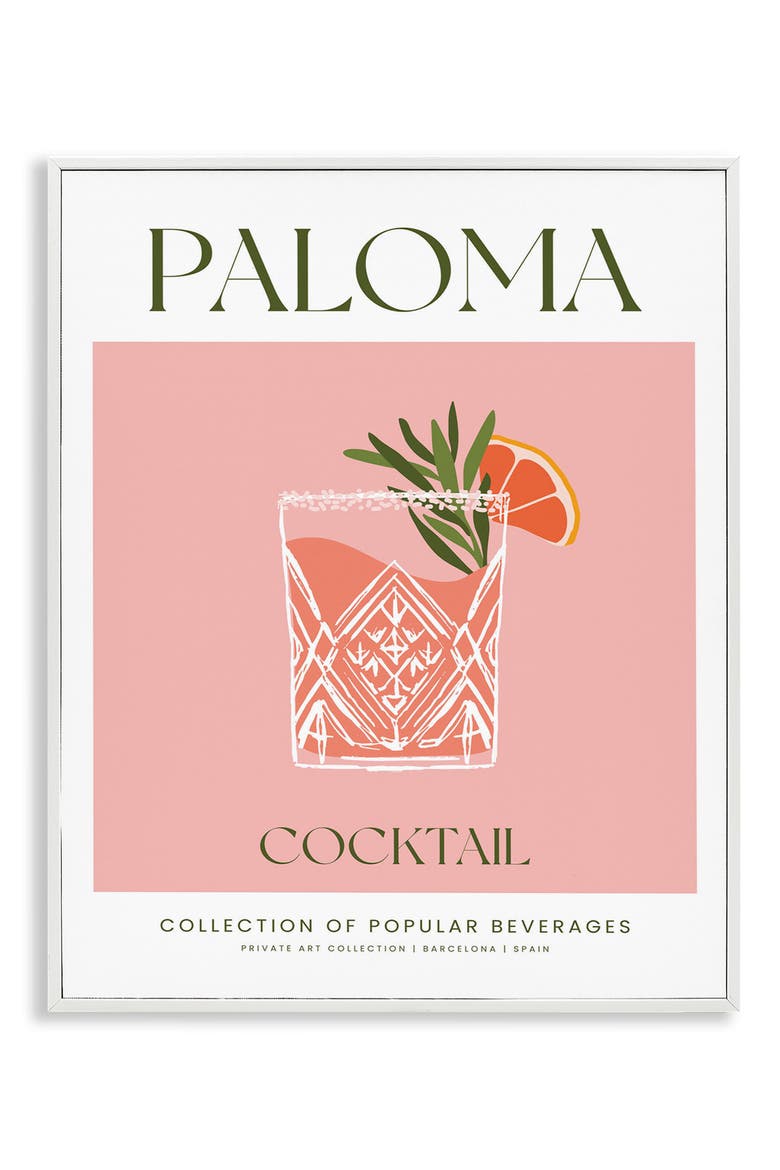 Paloma Framed Art Print, Main, color, PINK