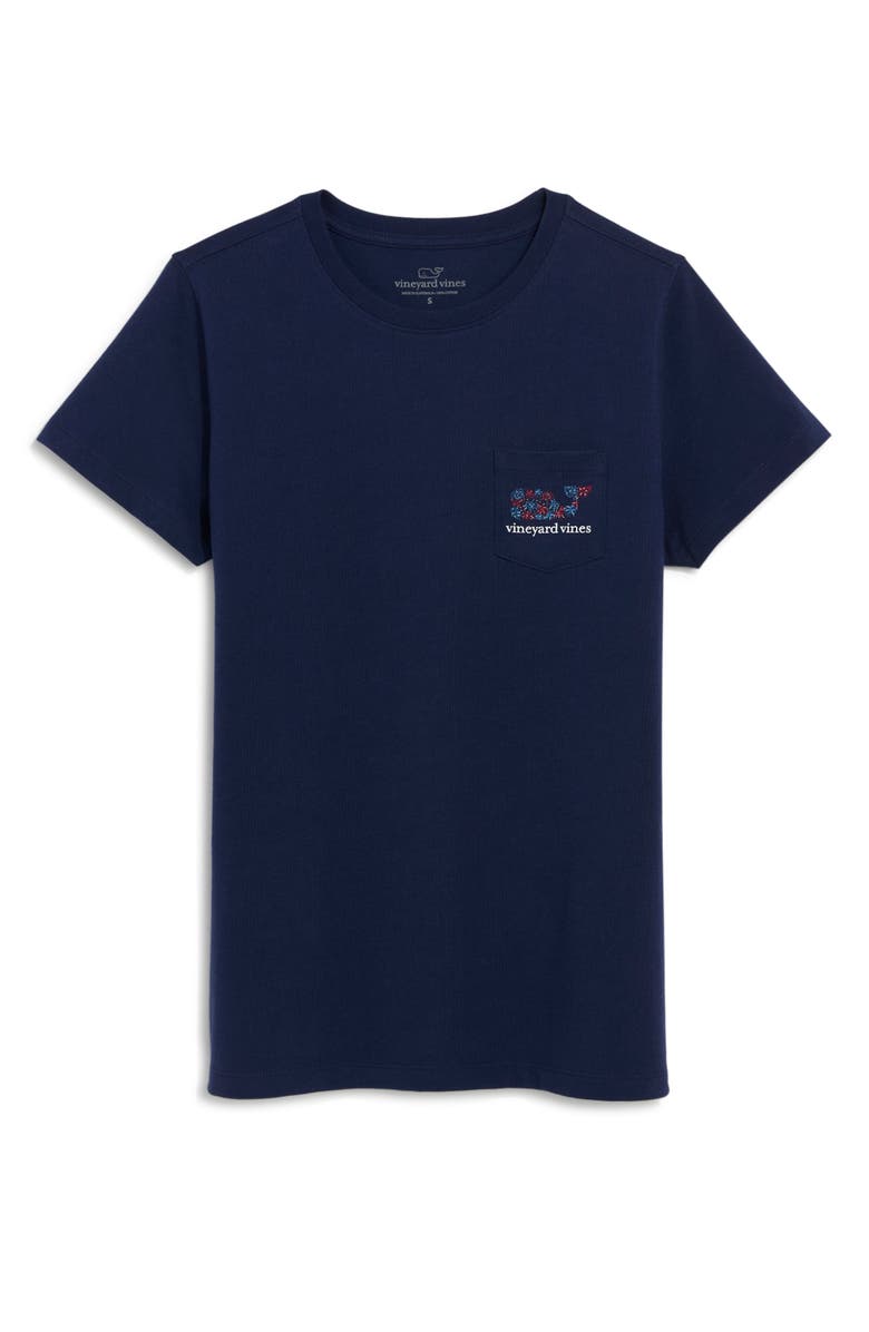 vineyard vines Fireworks Cotton Graphic Pocket T-Shirt, Main, color,