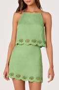 ASTR the Label Taniya Crop Embroidered Top