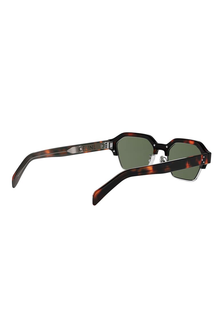 Combi 53mm Geometric Sunglasses, Alternate, color, DARK HAVANA / GREEN