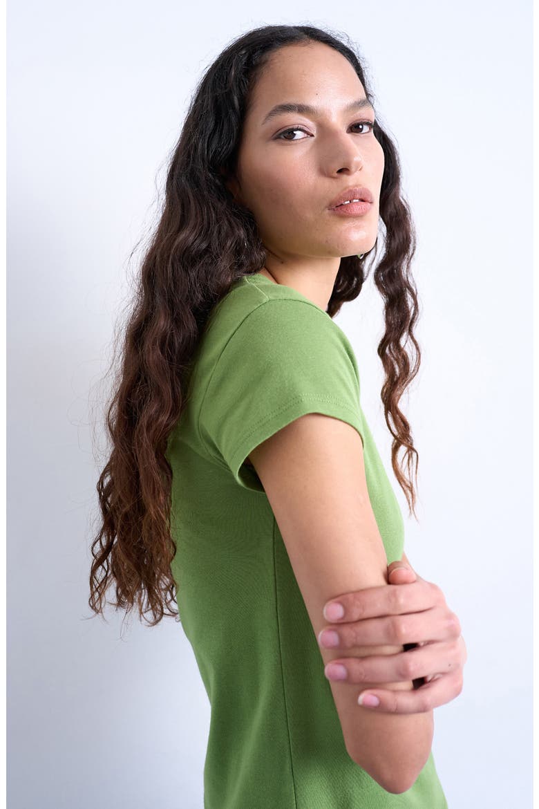 Everyday Cotton T-Shirt, Alternate, color, LIGHT GREEN